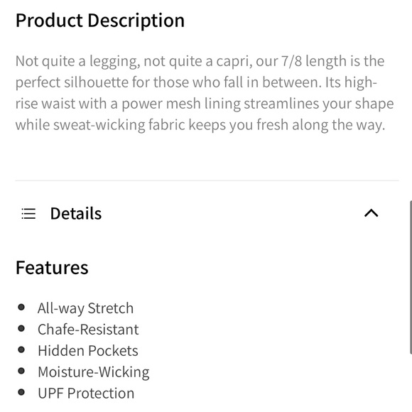 Fabletics High-Waisted PowerHold 7/8 Leggings - Picture 7 of 9